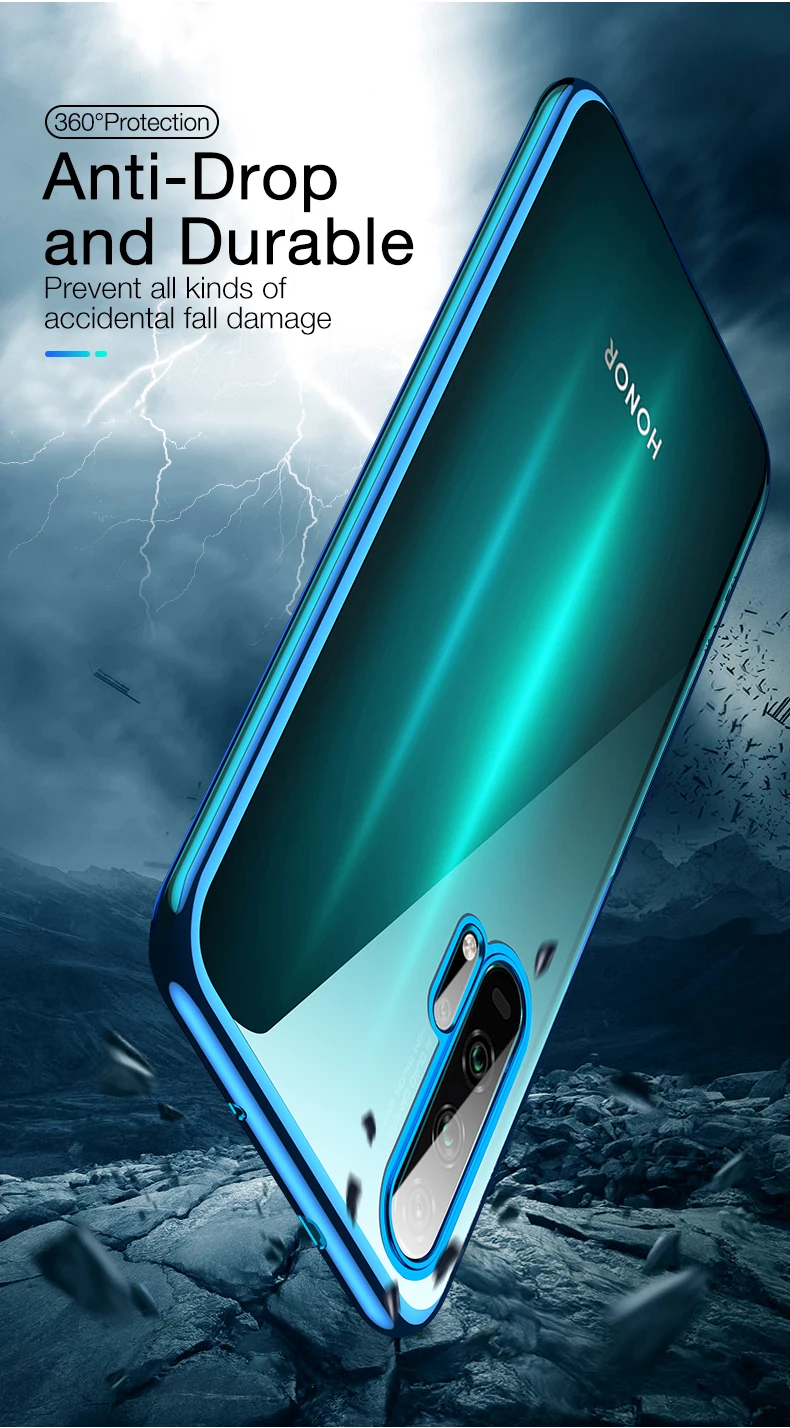 CAFELE новейший чехол для huawei honor 20 pro Мягкий ТПУ ультра тонкий смешанный силиконовый прозрачный блестящий чехол для honor 20