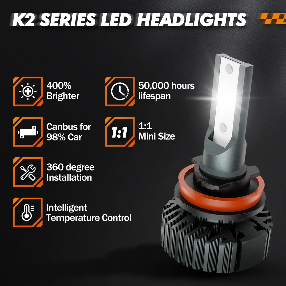 Светодиодные фары SEALIGHT H7 H11 9005 HB3 9006 HB4 9008 H13 H4 мотоциклетные Противотуманные с CSP