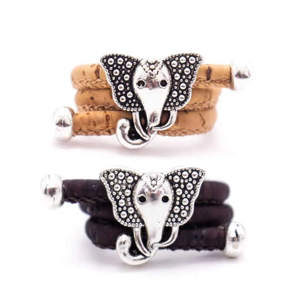 Оригинальное кольцо ручной работы с натуральной пробкой|Кольца| |