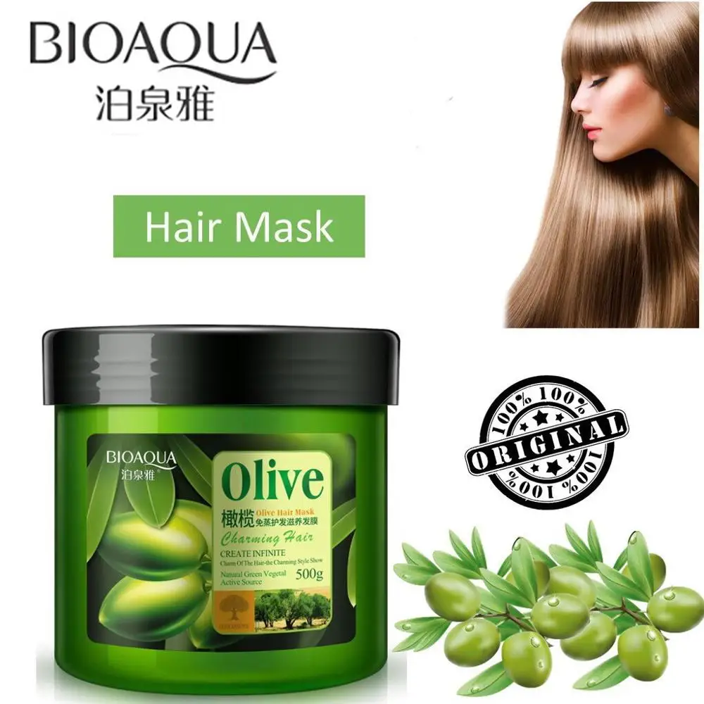 BioAqua / Маска для волос с оливковым маслом Olive Hair Mask (500 гр) Корейская косметика |