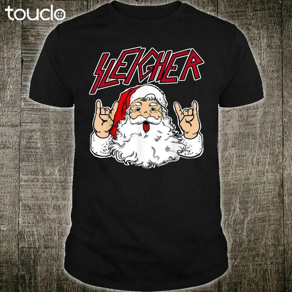 

Santa Sleigher Sleigher Hail Santa New Cotton Black Men S-23XL T-shirt F174