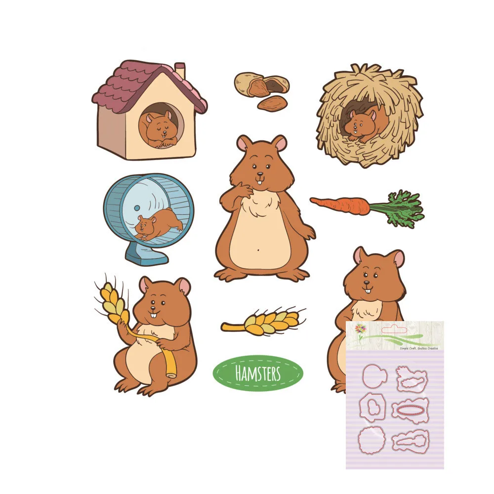 Новый дизайн трафареты для штампов в стиле семьи скрапбукинга