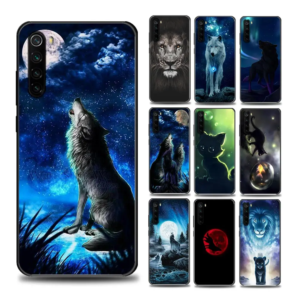 

The Wolf Lion Cat Phone Case for Redmi 6 6A 7 7A Note 7 8 8A 8T Note 9 9S 4G 9T Pro Soft Silicone Cover Coque Funda Capa