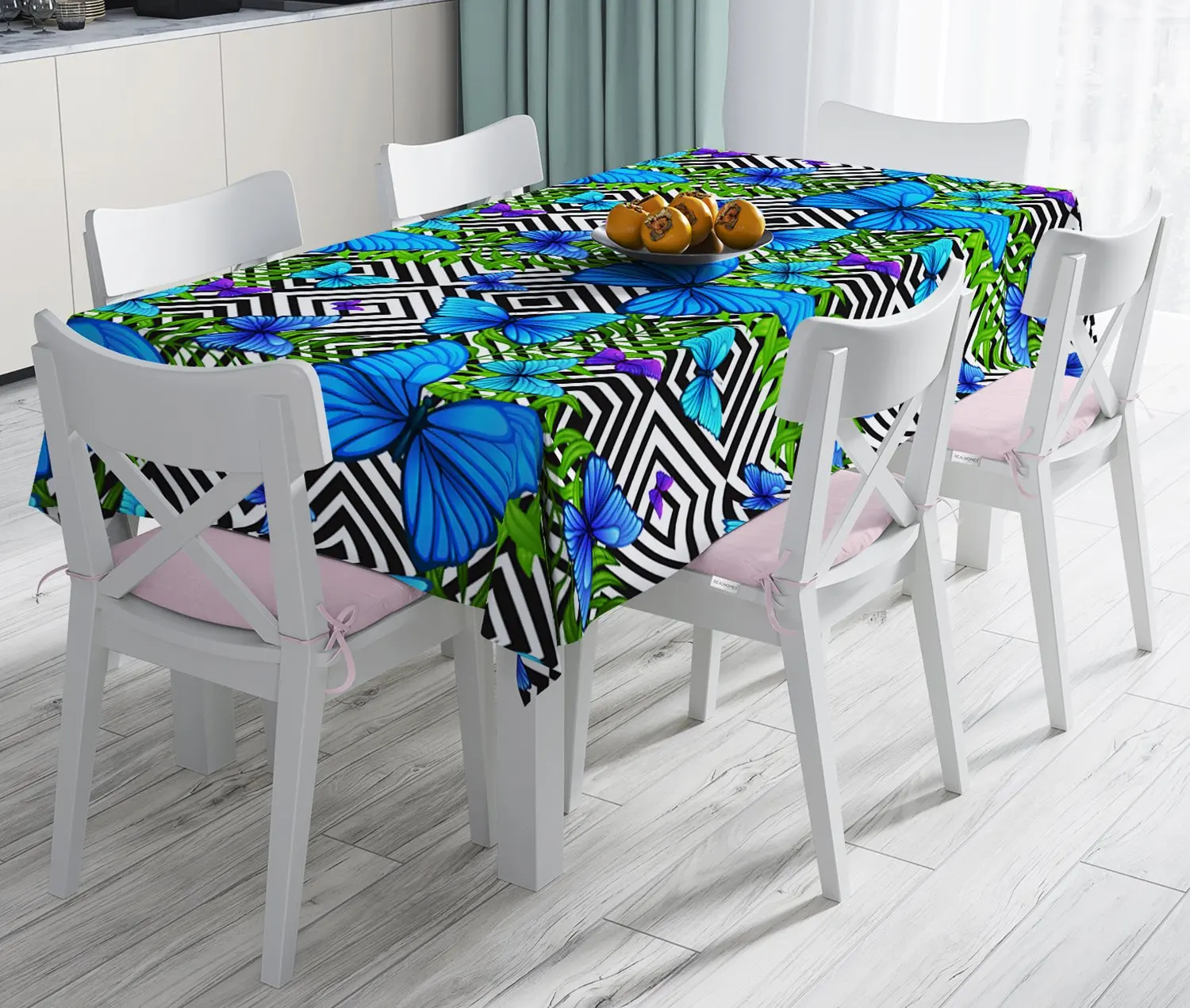 

Home Decoration Concept Trend Tablecloth Pattern 3D Digital Printing Anti-Stain Custom Design
