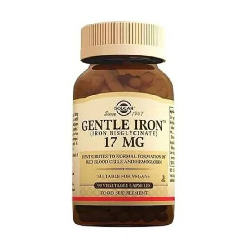 

Gentle Iron 17 Mg 90 Capsules Herbal Tablettes Iron Bisglisinat
