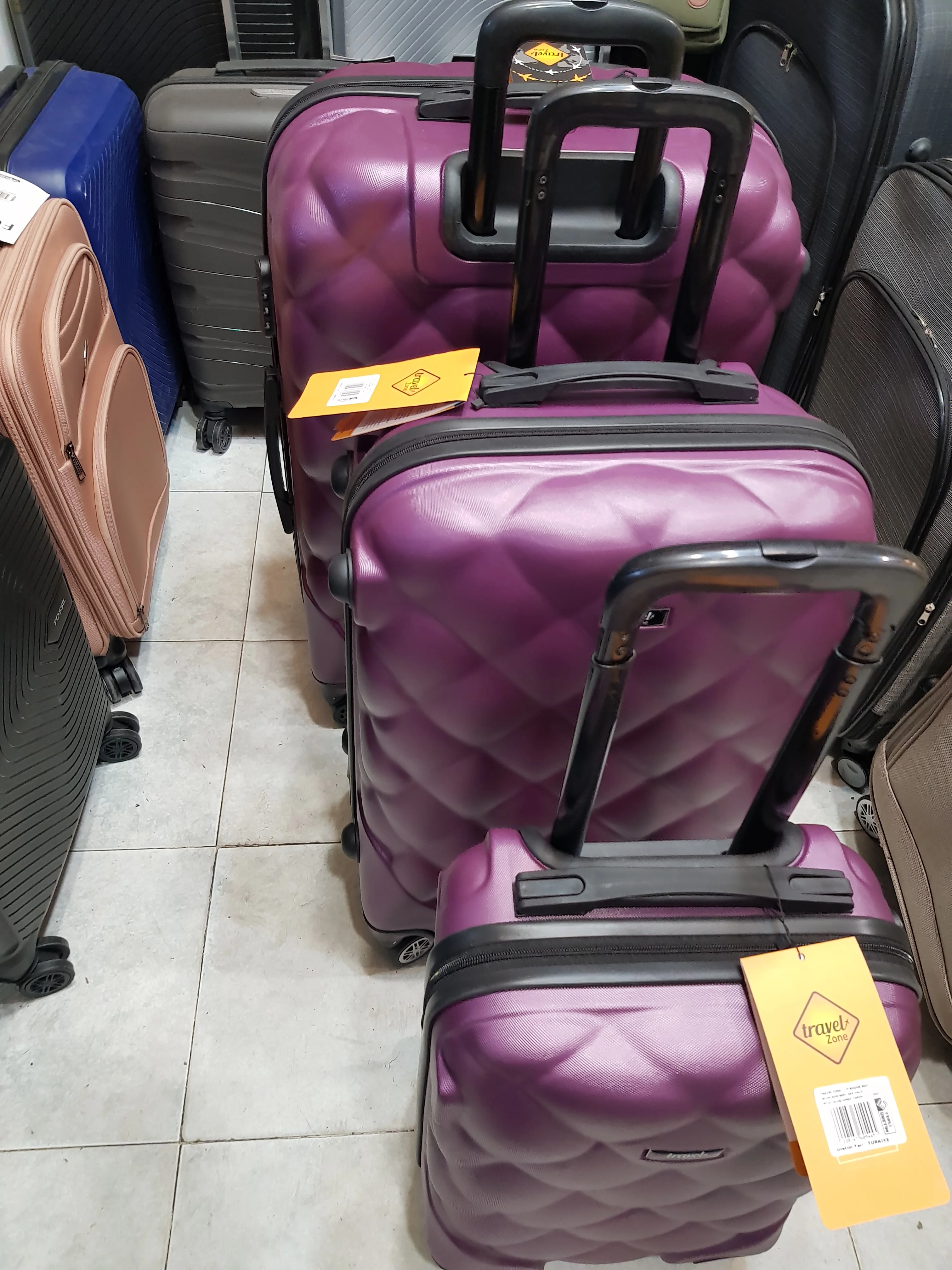 Valiz Seti 3 parça Set Tüm Ve Bagaj İвыкрученный Размер Yüksek Kaliteli Pvc Malzeme Renk İİİİİ