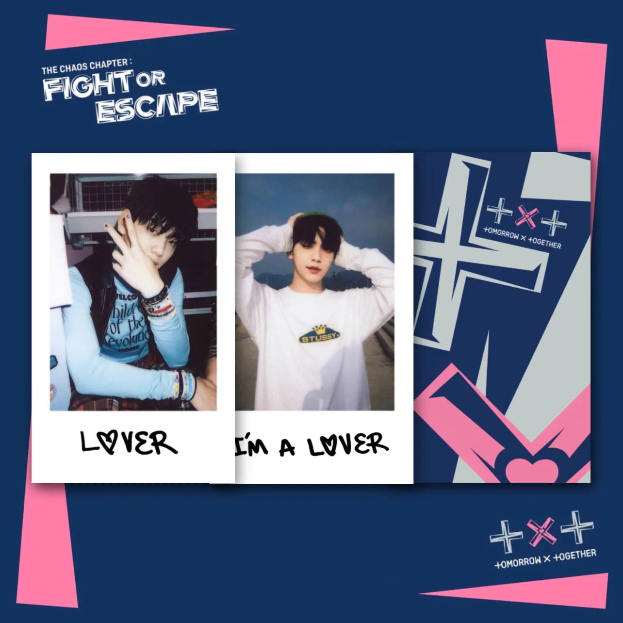 10 шт/комплект Карты полароид Tomorrow x Together TXT FIGHT or ESCAPE для коллекции | Канцтовары