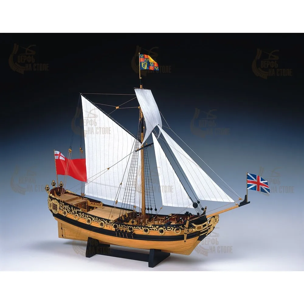 Сборная Модель Корабля Woody Joe CHARLES ROYAL YACHT 1674 Масштаб 1:64 дерево Япония WJ35141 |