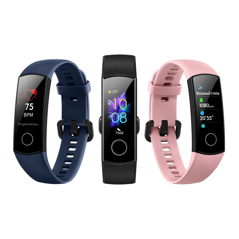 ПРОМОКОД LIMONAD200 Фитнес трекер HONOR Band 5 RU 【Ростест Доставка от 2 дней Официальная