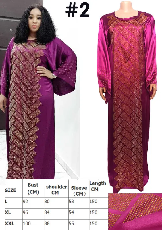 

LQT02 DHL-African Dresses for Women Party Dress Silk Stones Long Sleeve Robe Gowns Africa clothing