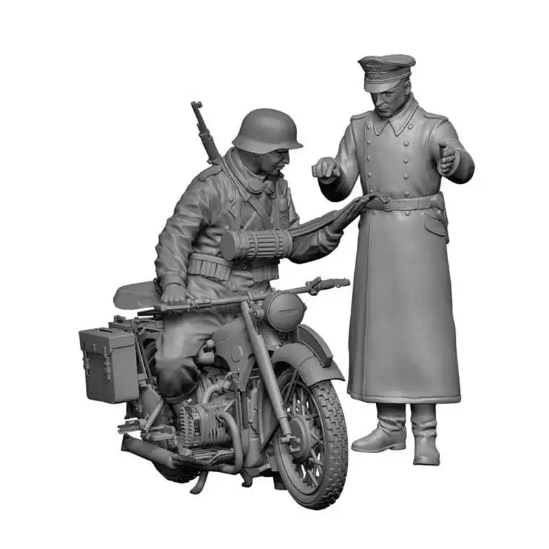Сборная модель &quotНемецкий мотоцикл Р-12 с водителем и офицером&quot Звезда 3632