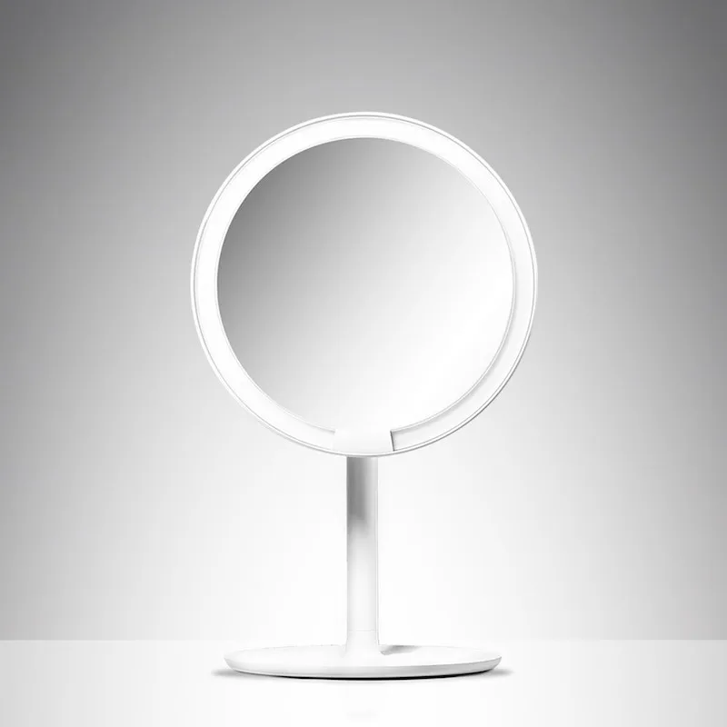 Mirror with light Cosmetic mirror Table Makeup sets flexible backlight folding xiaomi magnifying | Красота и здоровье
