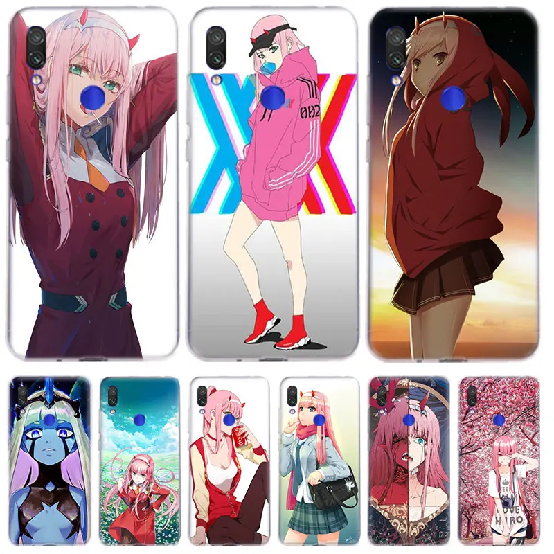 

Anime FranXX's Zero Two Case For Xiaomi Redmi Note 10 Pro Max 8T 9T 9S 10S 9A 9C 9 Power 8 2021 Transparent Silicone Cover Coque
