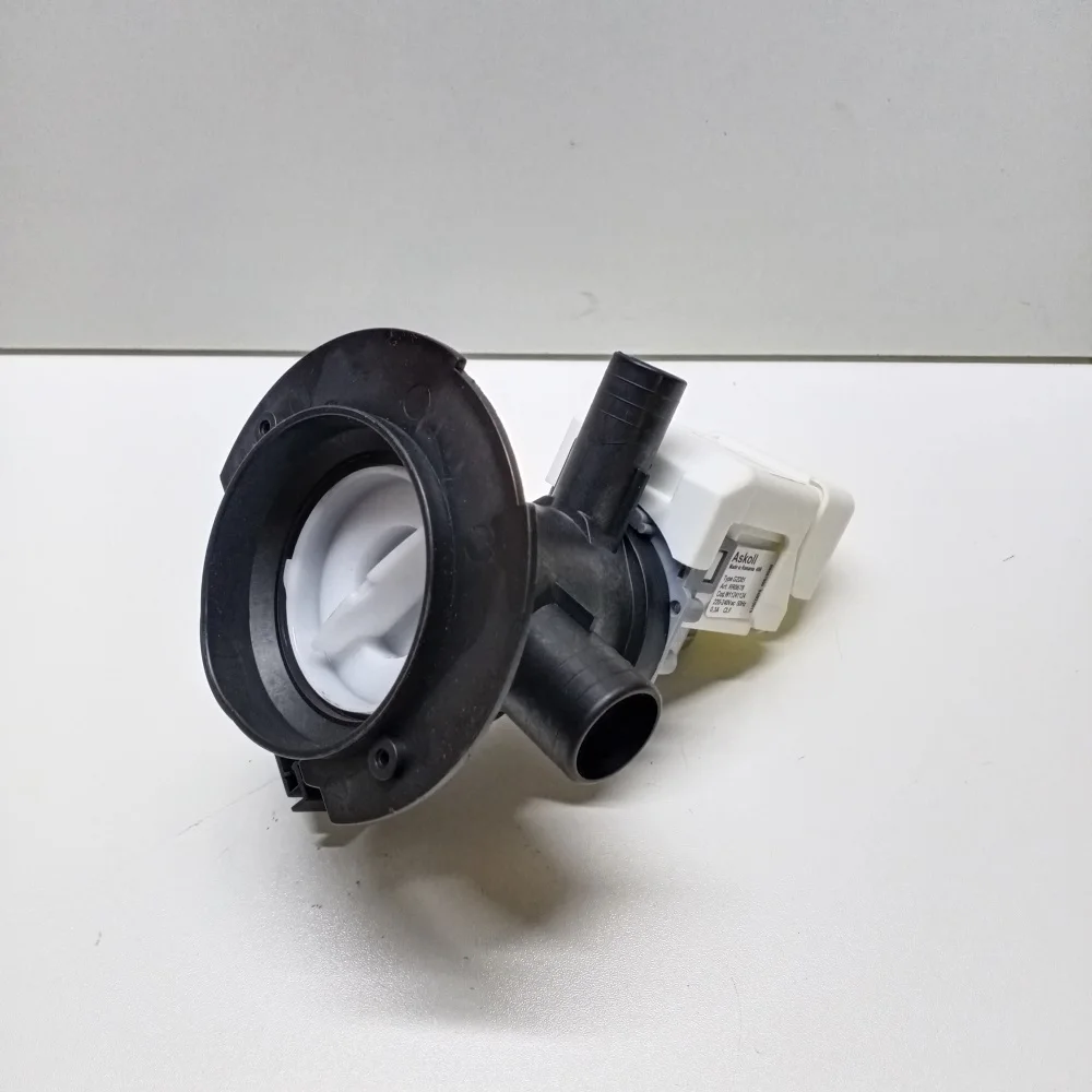 Насос сливной с улиткой в сборе для стиральных машин Whirlpool Bosch Indesit Gorenje 481073071153