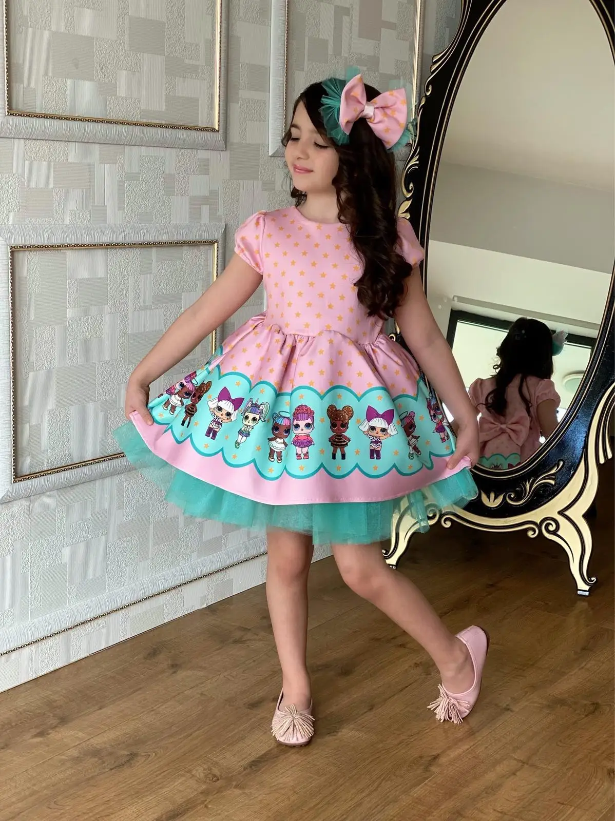 

100% cotton dress girls clothes clothing sets summer seasonal tees pullover newborn cute costume toddler casual dress skirt sui