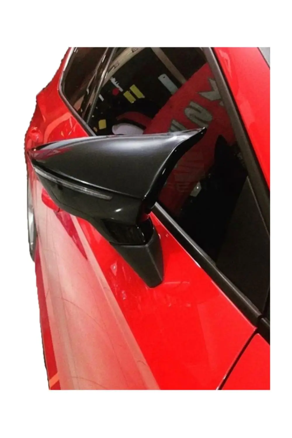 Зеркальный чехол для SEAT IBIZA MK5 аксессуар яркая черная летучая мышь с Бэтменом