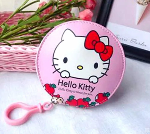 Hello kitty мультфильм pu кожа Монета Сумка Кошелек держатель для наушников ключ сумка XK-0862 - Цвет: 3