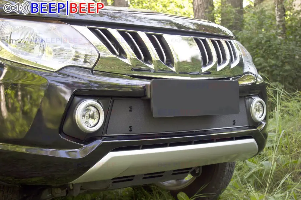 Зимняя крышка радиатора для Mitsubishi L200 2015 ~ 2019 рельефная передний бампер аксессуары