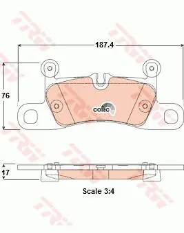 Колодки тормозные VW TOUAREG 3.0 4.2 10 /PORSCHE CAYENNE 4.8 задние TRW GDB1875|Тормозной цилиндр| |