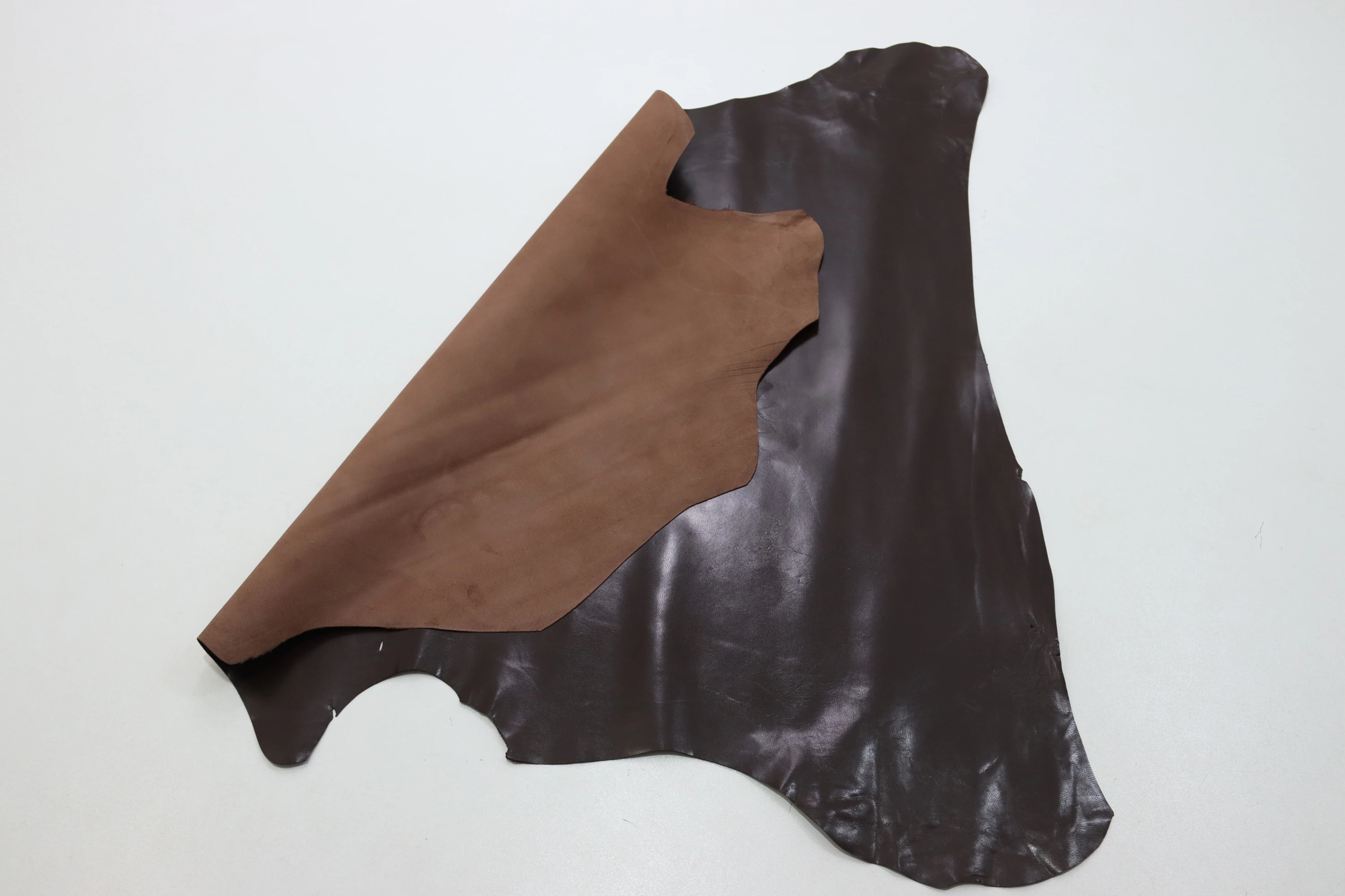 Натуральная козья кожа коричневого цвета 0 9 мм дубленая готовые изделия бумажник