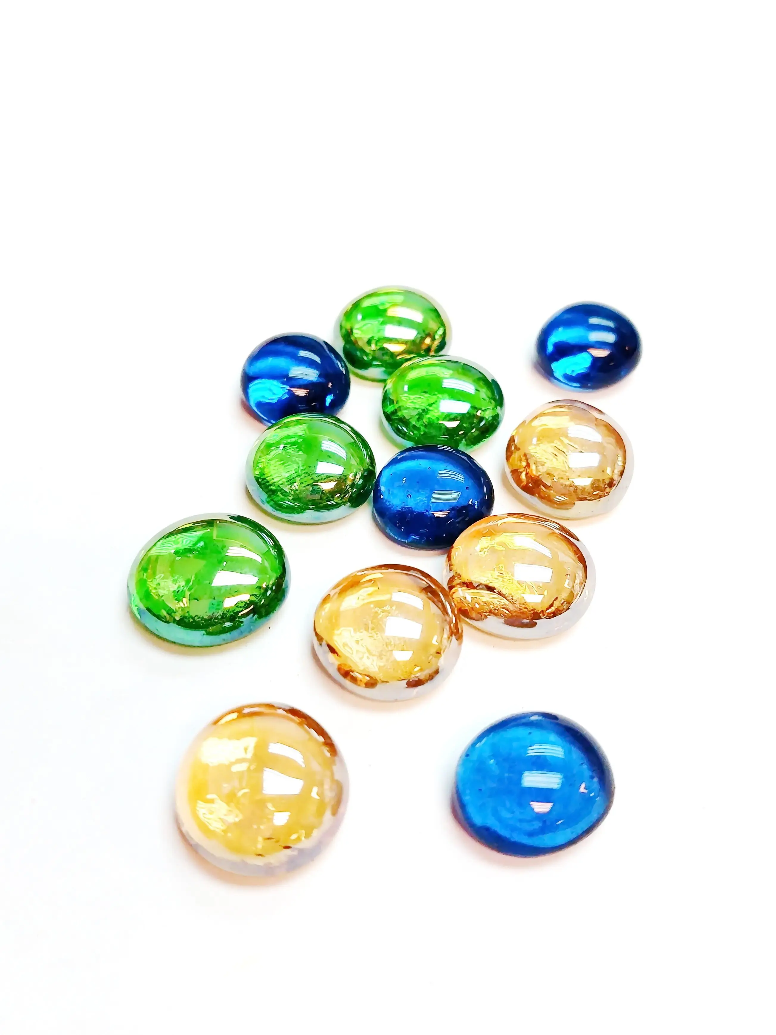 Плоские стеклянные Мраморные Шарики 100 шт. бусины драгоценные камни для ВАЗ