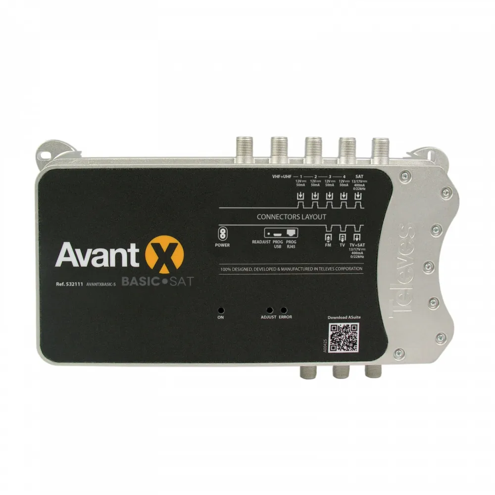 Центральный ТВ программируемый Avant X Basic-sat Fm-4xv/u-fi 32 фильтра Autolte 532111 | Электроника