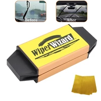 new 12 5x4 8cm car wiper wizard blade restorer with 5pcs wizard wipes wiper cleaning brush auto windscreen cleaner car styling