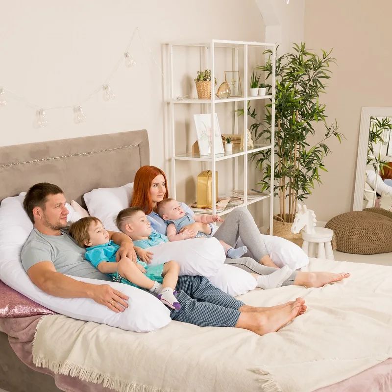 Pillow for pregnant women and feeding moms with pillowcase cover u shaped Texxet big long things hugs hugging orthopedic home sleeping on the side