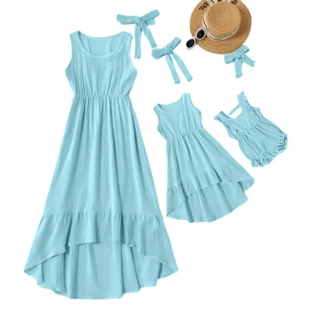 Женское летнее мини платье с коротким рукавом и V образным вырезом|Сочетающаяся