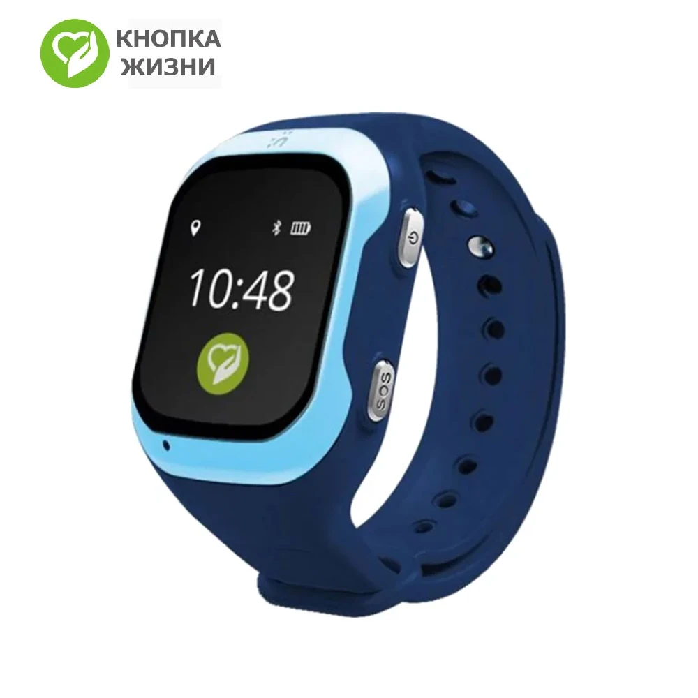 Часы-телефон с GPS - геолокацией К917 (Синий) | Электроника