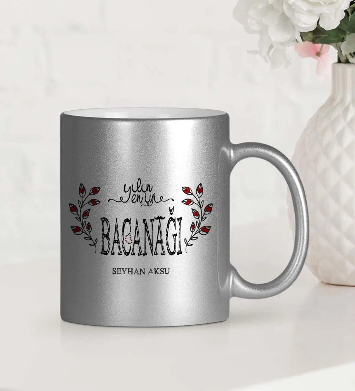 

Personalized The Year 'S Best Bacanağı Silver Gilt Mug Cup