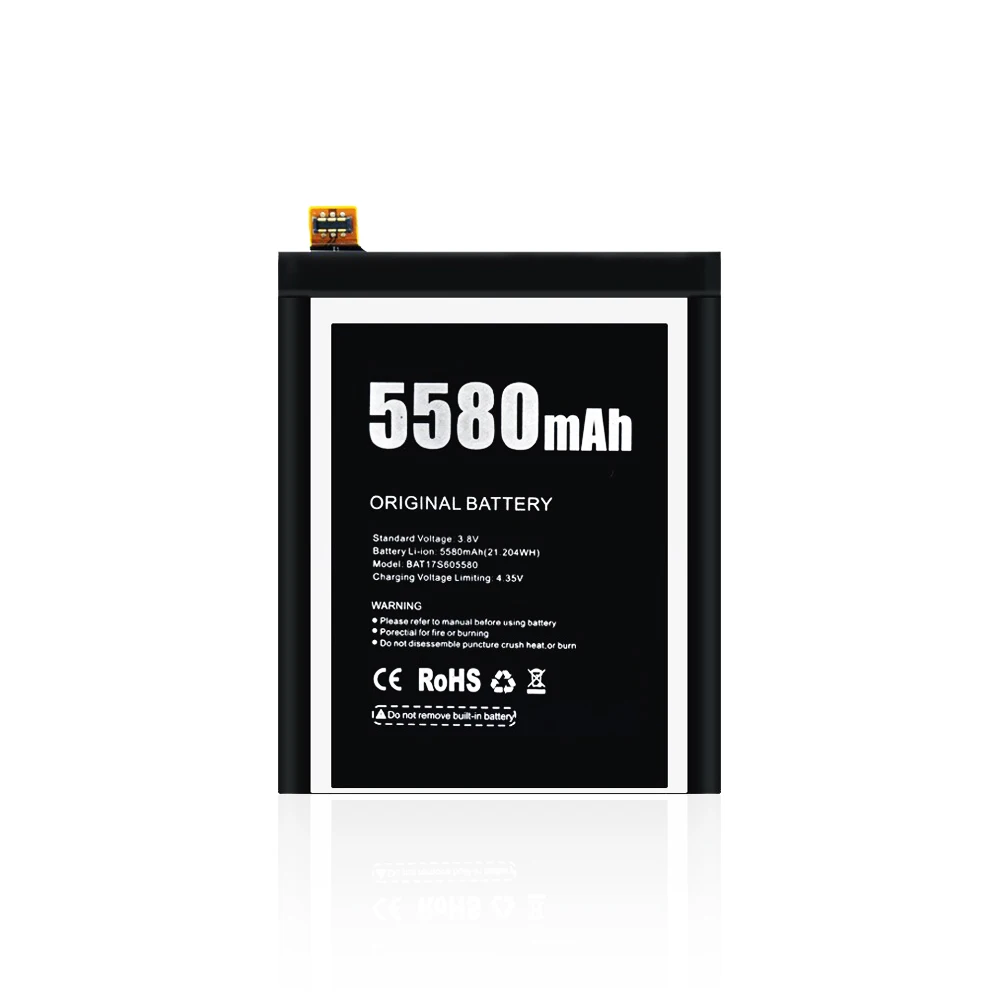 Совместимый внутренний аккумулятор для смартфона Doogee S60 / Lite (3 8 в 5580 мАч) |