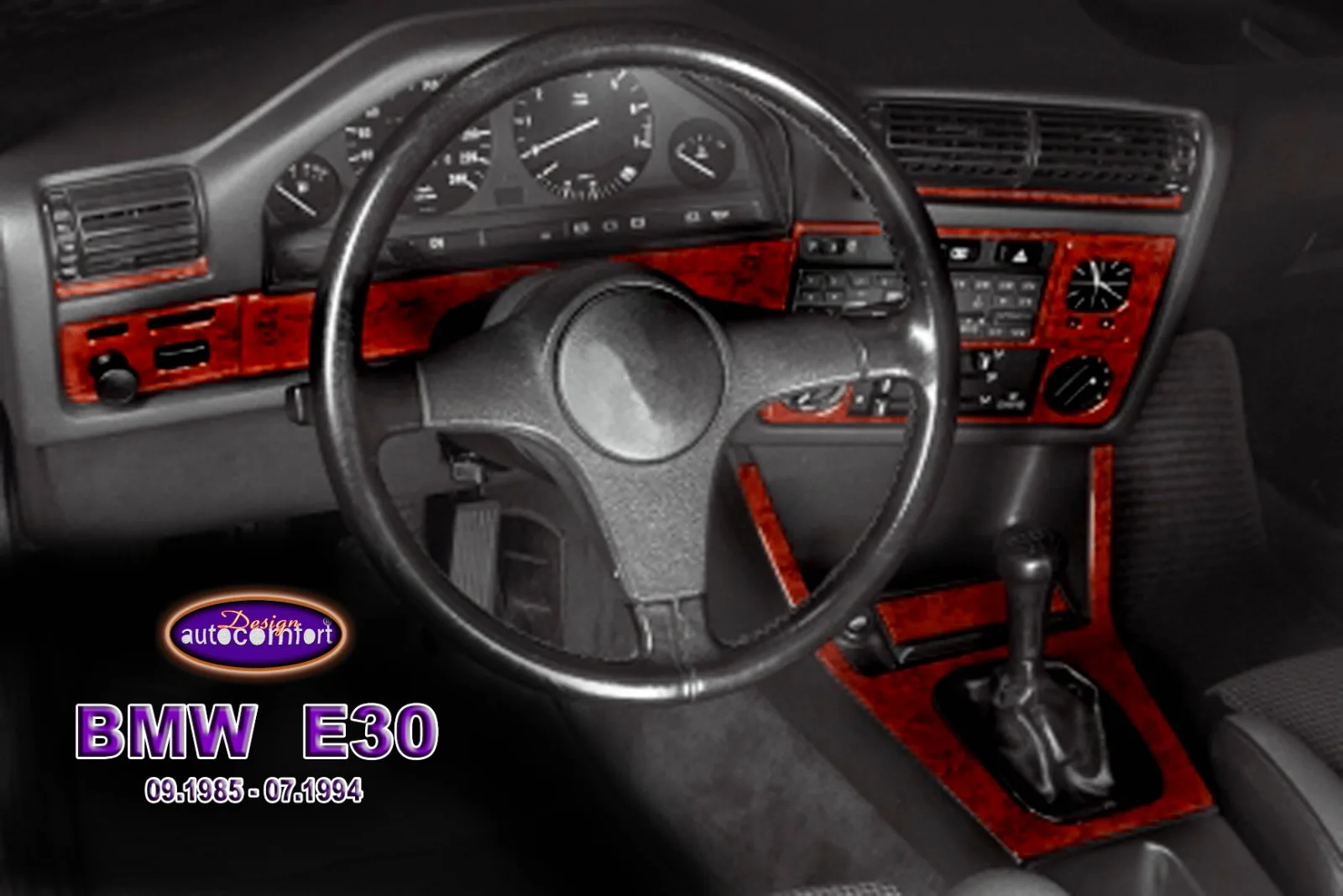 

For BMW E30 1985-1994 Dashboard Kit, Interior Stickers, Trims, Coating, Cover, Decorative, Car Accessories, Protect