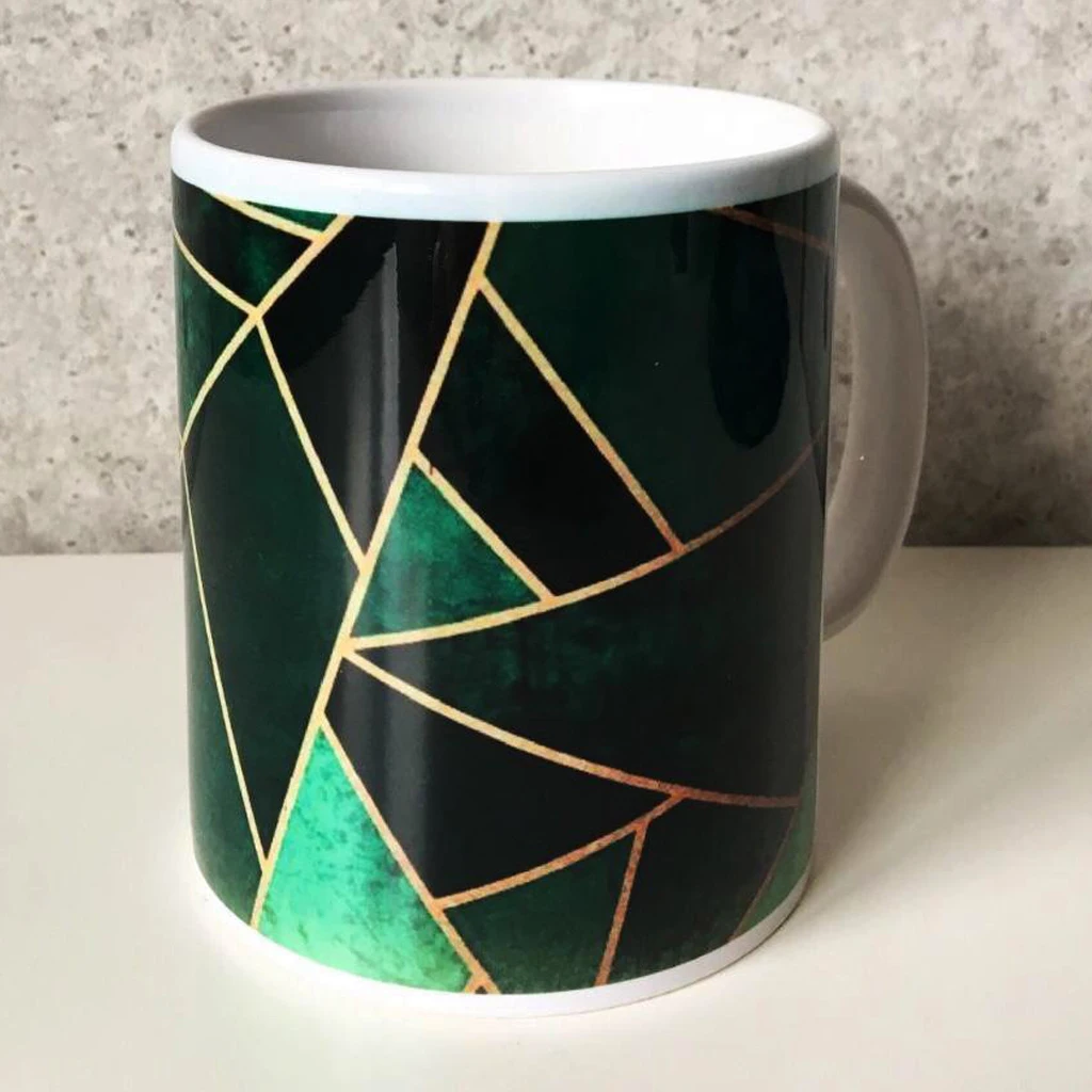 

Custog фарфоровая кружка веселый дизайн для Кофе забавные подарки для женщин и мужчин 12 унций с геометрическим рисунком