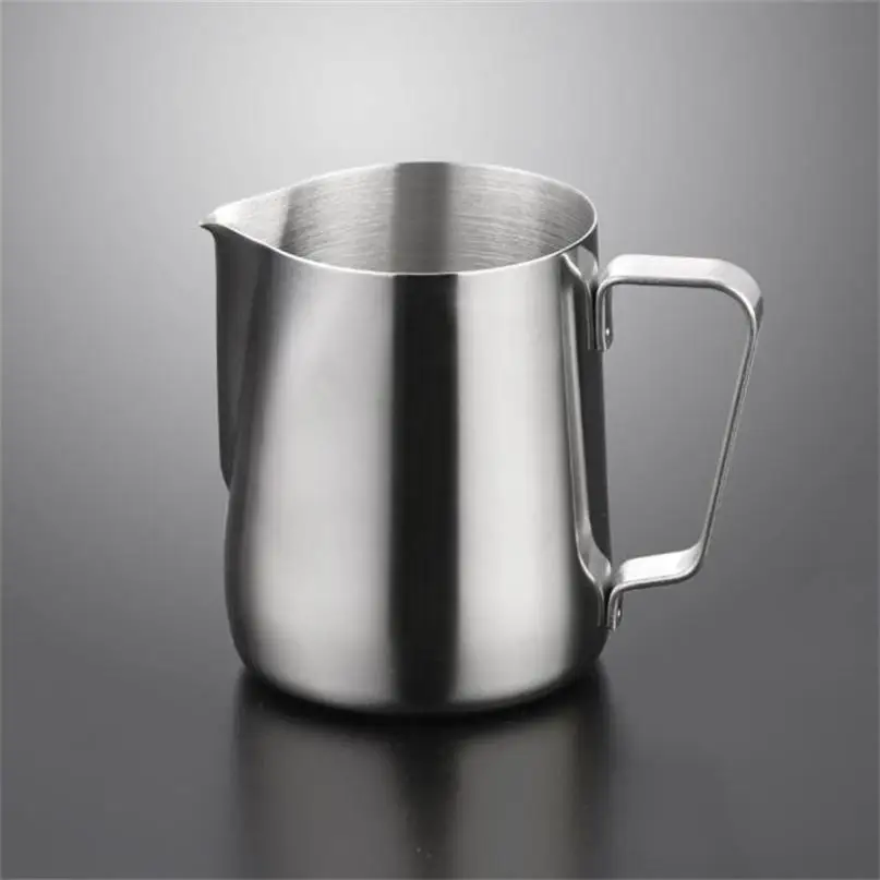 

Stainless Steel Pointed Mouth Milk Frothing Cup Jug Pitcher Making Delicate Coffee for Kitchen Bar Supplies Pull Flower Cup