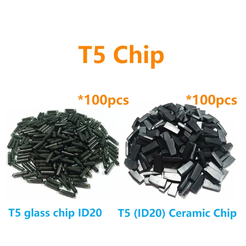 

T5 Ceramic Glass Chip ID20 T20 ID13 Transponder Chip Car Key Chip 10/20/50/100PCS