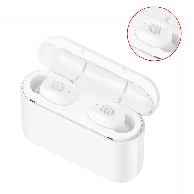 white Настоящие беспроводные наушники Bluetooth наушники беспроводные наушники TWS беспроводные наушники 5,0 музыкальные спортивные наушники с микрофоном - Цвет: white