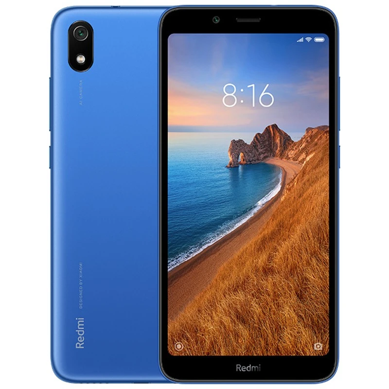 Xiaomi Redmi 7A синий цвет 16 Гб встроенной памяти 2 оперативной две sim-карты глобальная