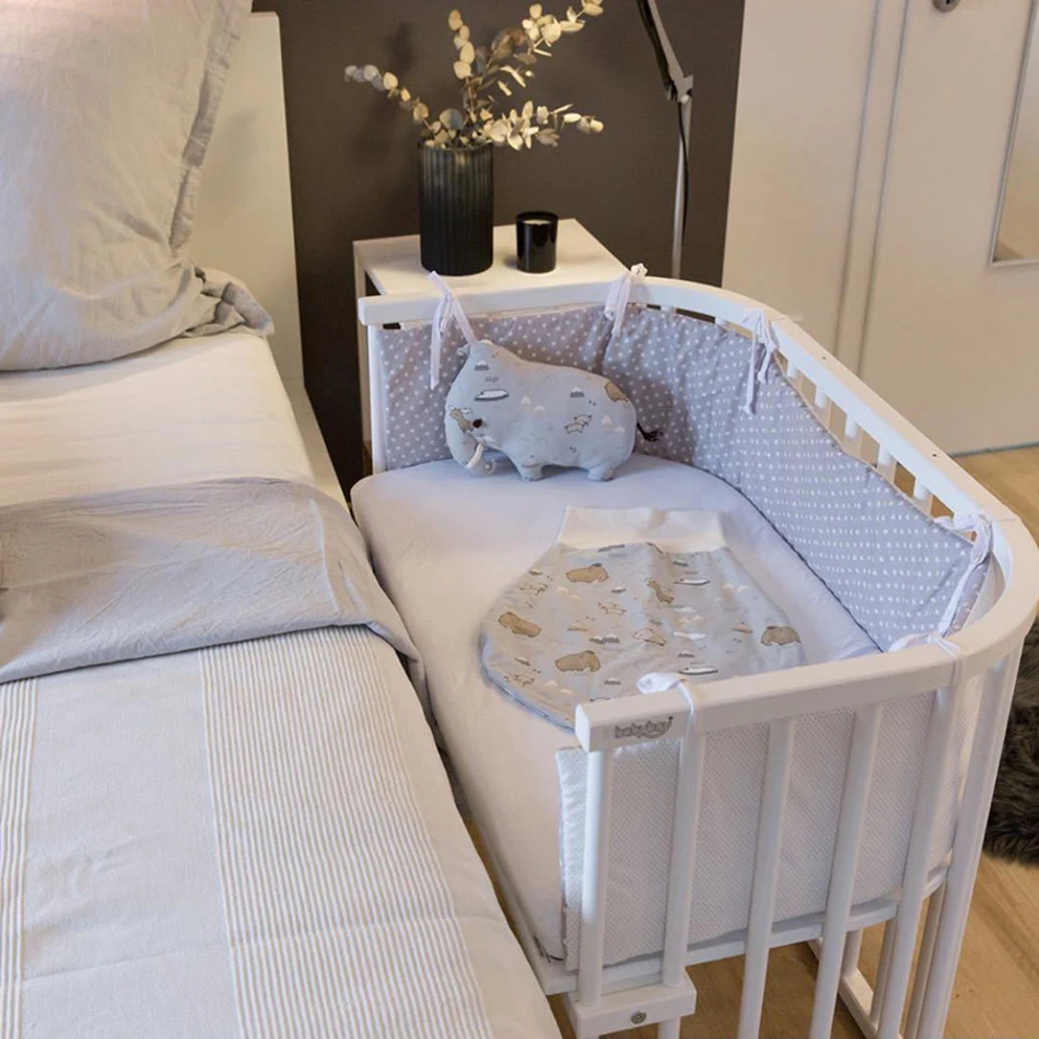 Детская кроватка бампер звезда светильник-серая детская подушка для кровати