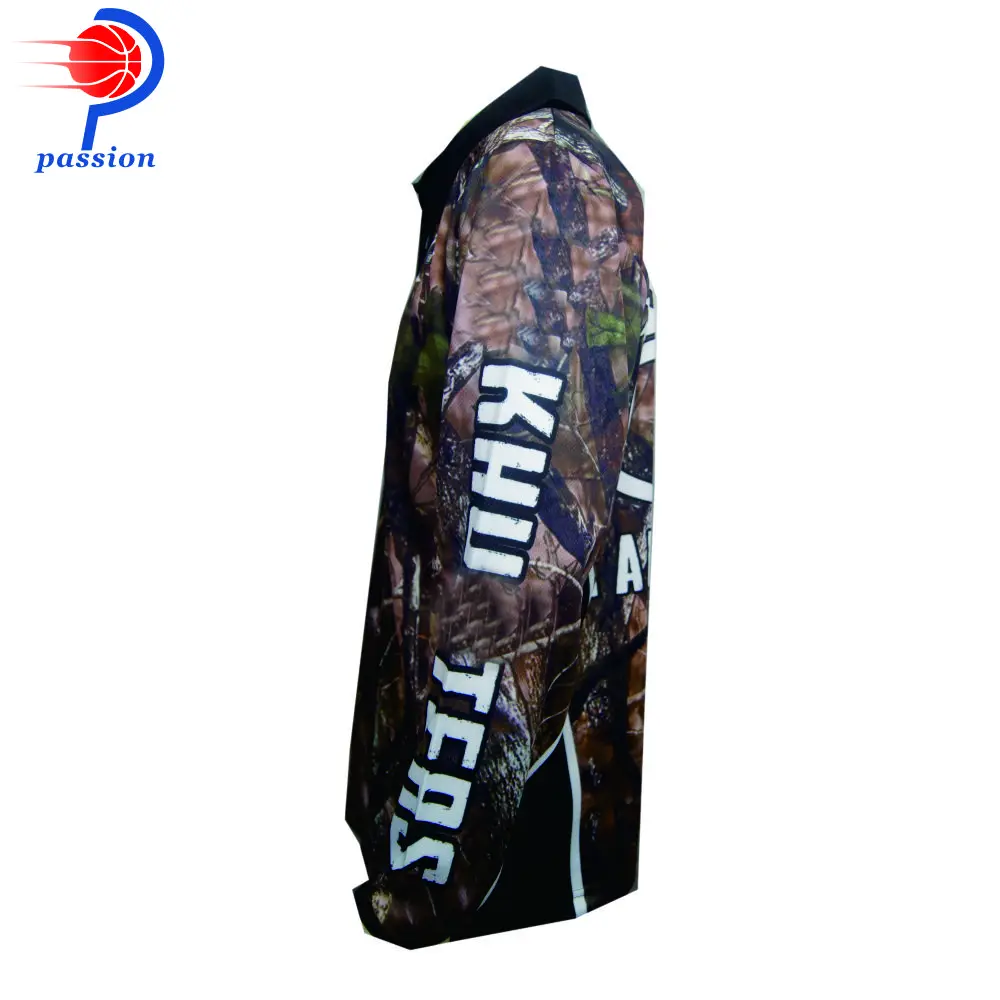 Популярные сублимированные камуфляжные Джерси для рыбалки|Поло тренировок и