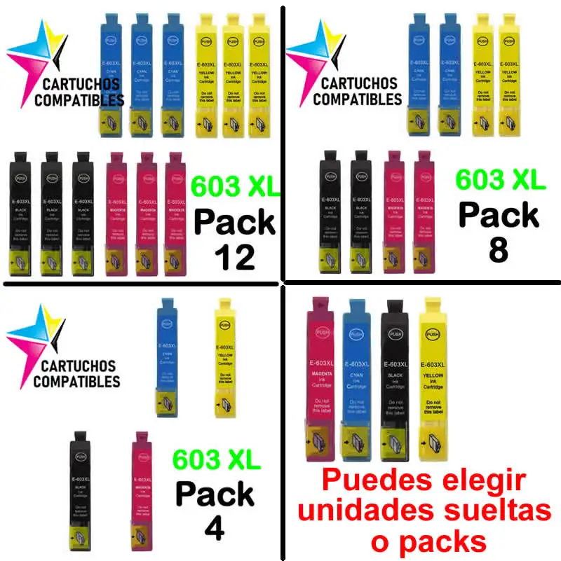 Epson 603XL 603 XL совместим с XP-2100 XP-2105 XP-3100 XP-3105 XP-4100 XP-4105 WF-2810 WF-2830DWF WF-2850DWF WF2835DWF - купить по