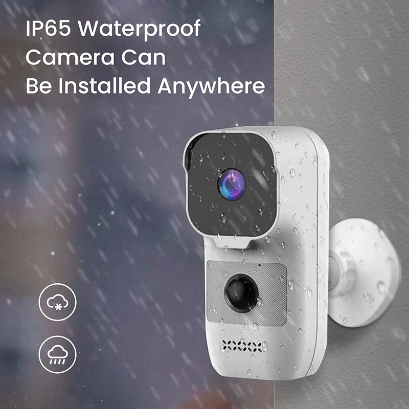 Wireless Rechargeable Battery Powered 1080P WiFi IP Night Vision PIR Motion Detection Sensor Indoor Smart Cam Home Surveillance |