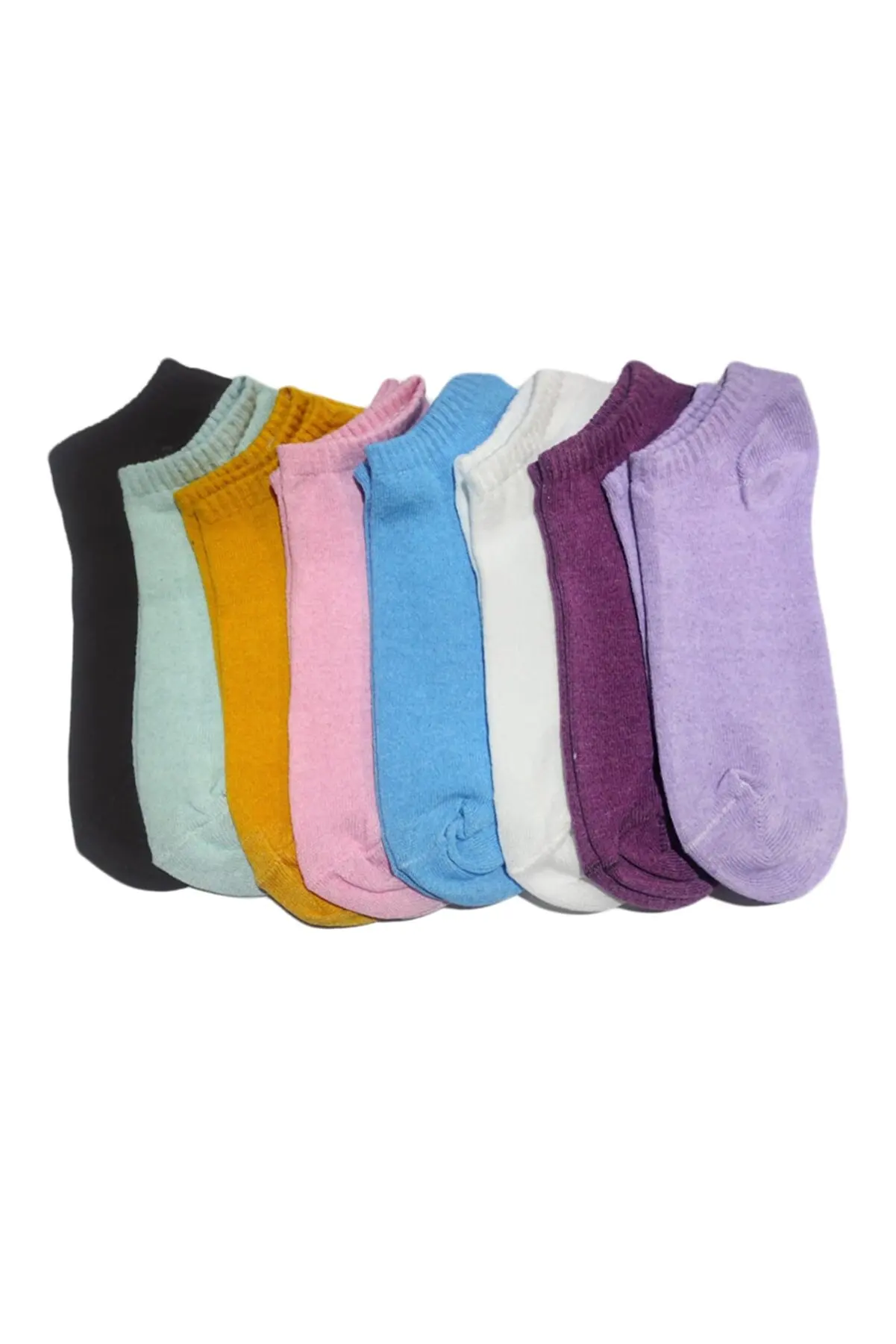 

8 Pairs of Cotton Mix Color Women's Booties Socks