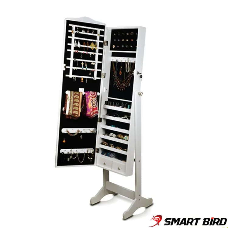 Напольный шкаф-зеркало для украшений Smart Bird Omi 60