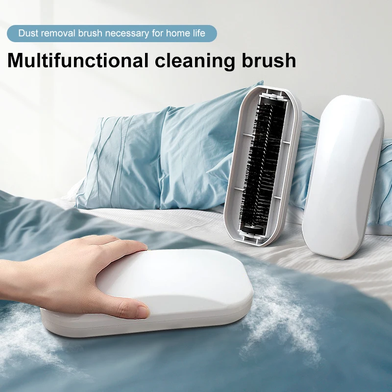 

Multifunctional Manual Floor Dusting Brush With Storage Box Nut Shell Debris Rolling Hair Confetti Cleaning Brush Bed Brush