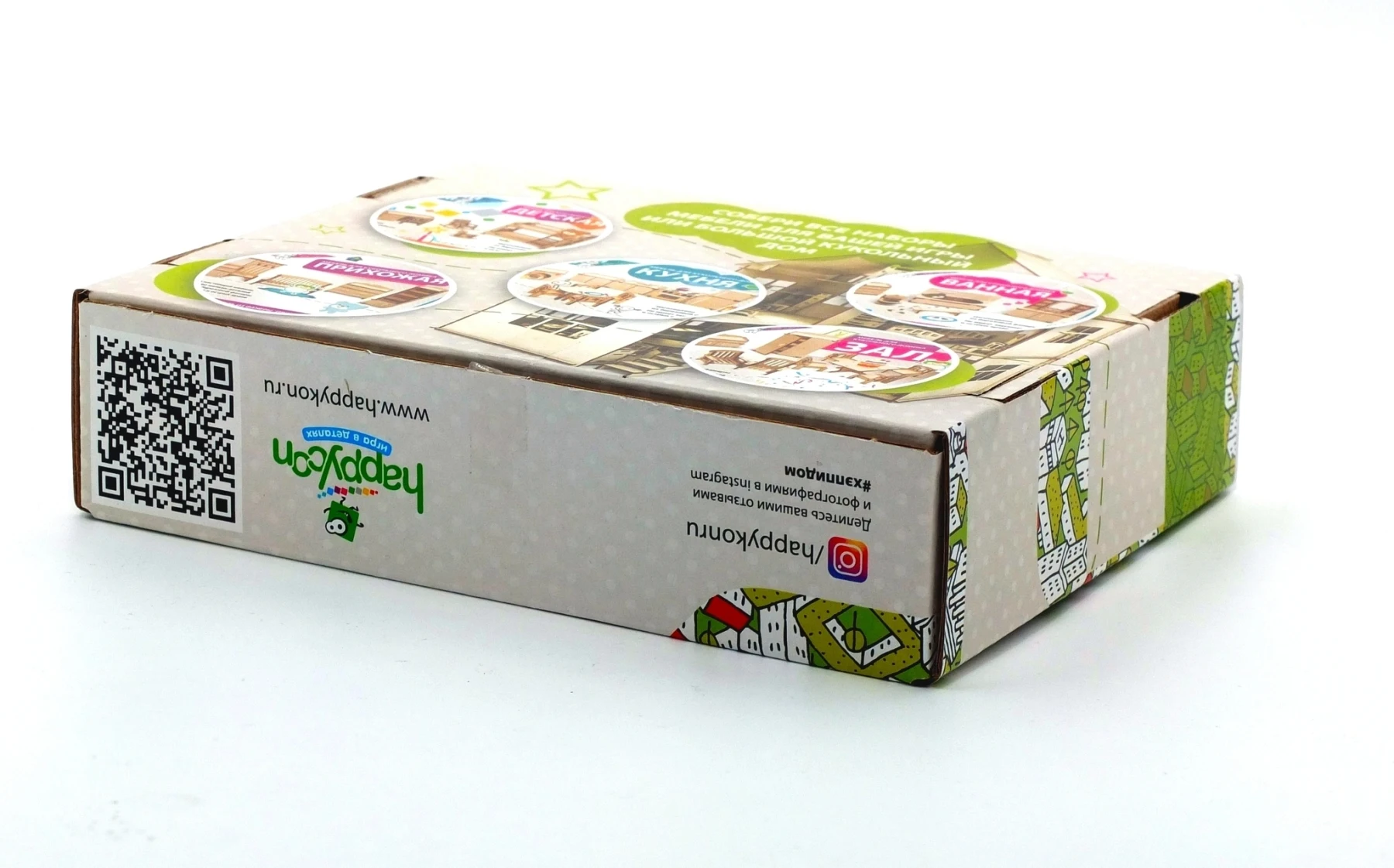 Мебель для кукольного домика ХэппиДом &quotЗал&quot из дерева | Игрушки и хобби