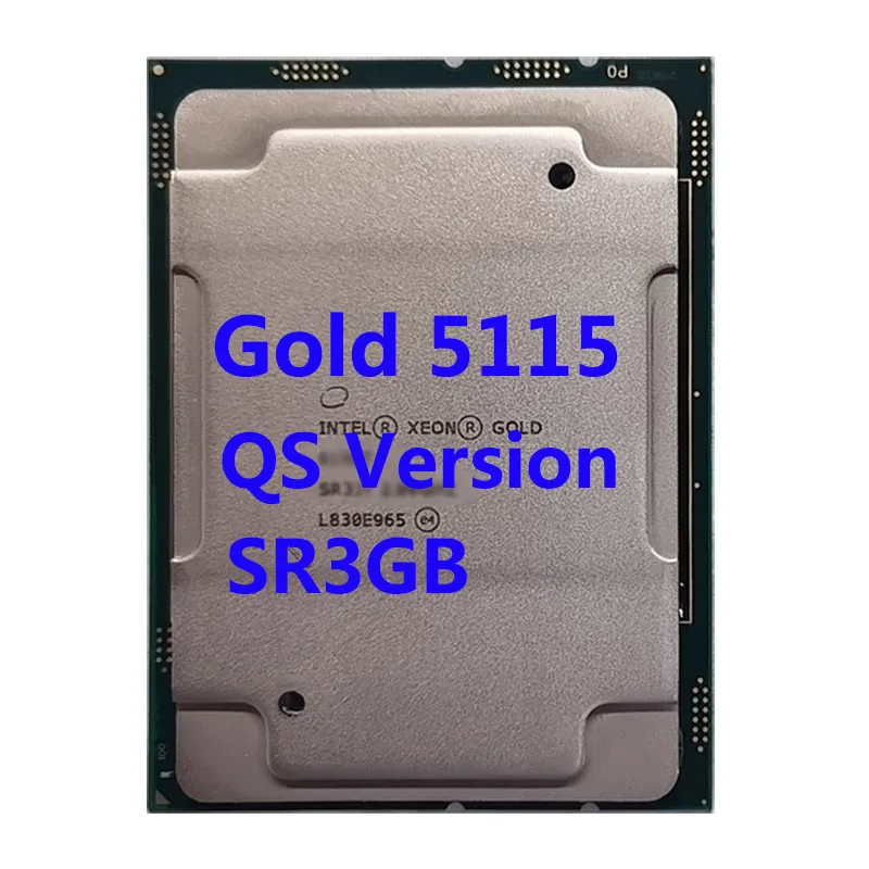 

Золотой 5115 QS SR3GB процессор Intel Xeon 2,4 ГГц 10-ядерный 13,75 M TPD 85W FCLGA3647 для серверной материнской платы C621