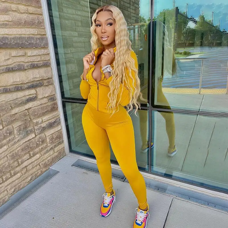 

Autumn Women's Suit 2piece Set Women Matching Sets Sexy Women's Tracksuit Women Sets Workout Stretchy Outfits Gym Leggings Set