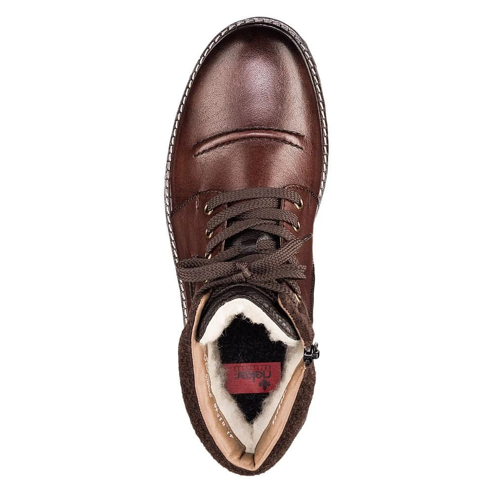 Мужские зимние ботинки Rieker из натуральной кожи с мембраной | AliExpress