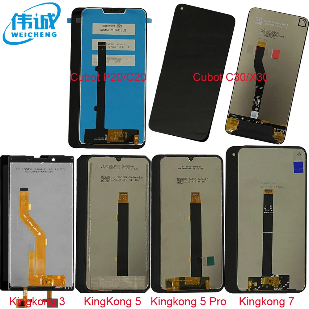 

For Cubot X19S LCD Display Touch Screen Digitizer Assembly LCD For Cubot X18 Plus X30 C30 P20 C20 Kingkong 5 Pro 7 LCD Display